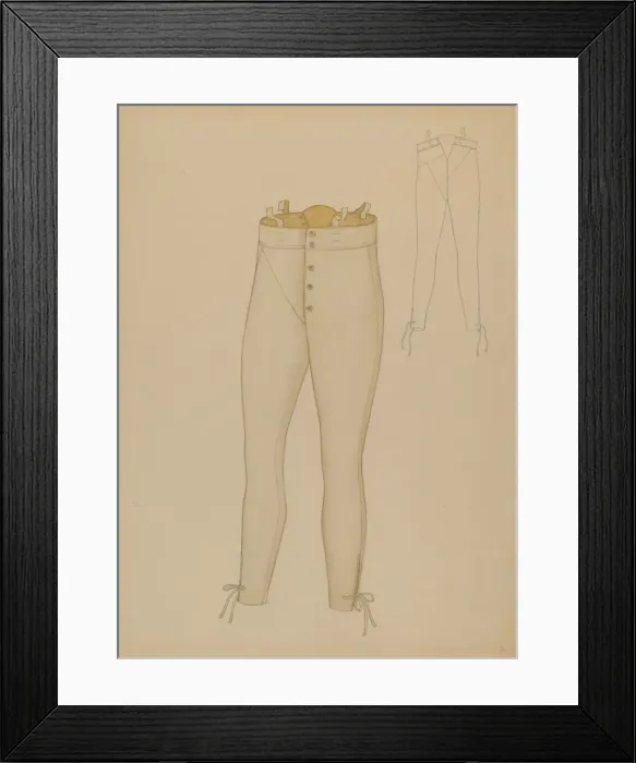 Framed Print : Trousers, c. 1937. Creator: Henry De Wolfe Framed Print : Trousers, c. 1937. Creator: Henry De Wolfe