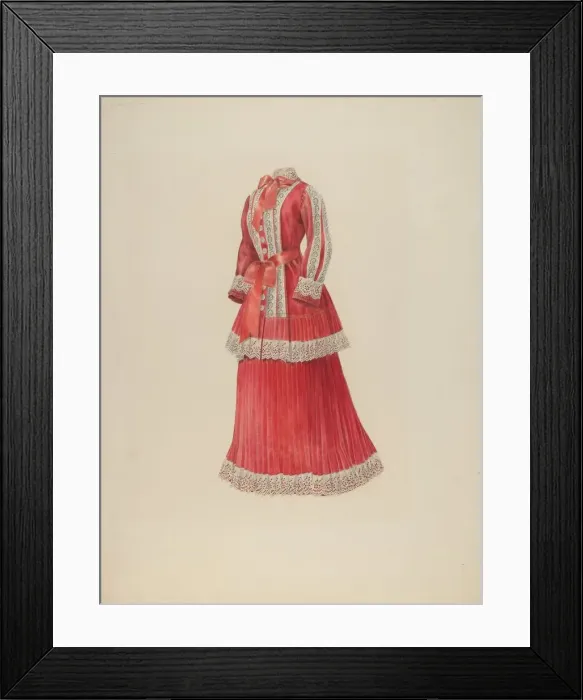 Framed Print : Dress, c. 1940. Creator: Henry De Wolfe Framed Print : Dress, c. 1940. Creator: Henry De Wolfe
