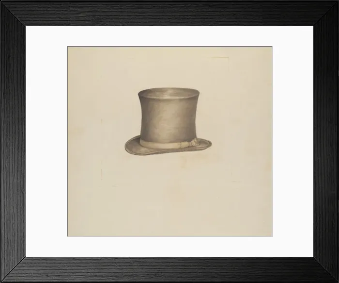 Framed Print : Mans Hat, 1935 / 1942. Creator: Henry De Wolfe Framed Print : Mans Hat, 1935 / 1942. Creator: Henry De Wolfe