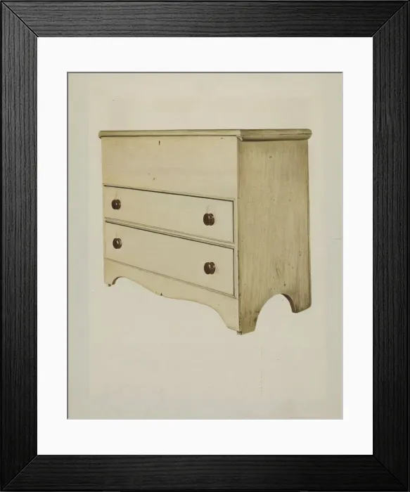Framed Print : Shaker Blanket Chest, 1935 / 1942. Creator: John Davis Framed Print : Shaker Blanket Chest, 1935 / 1942. Creator: John Davis