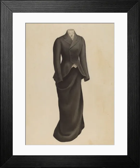 Framed Print : Womans Riding Habit, 1935 / 1942. Creator: Henry De Wolfe Framed Print : Womans Riding Habit, 1935 / 1942. Creator: Henry De Wolfe