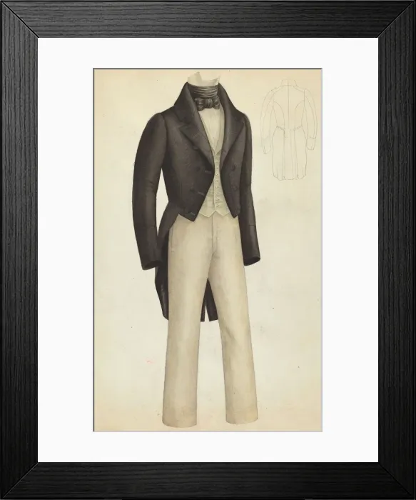 Framed Print : Boys Coat and Trousers, c. 1940. Creator: Henry De Wolfe Framed Print : Boys Coat and Trousers, c. 1940. Creator: Henry De Wolfe