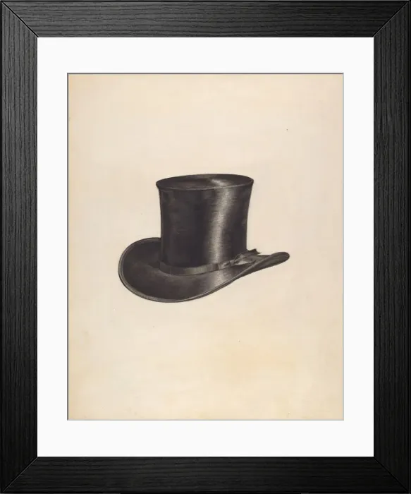 Framed Print : Quaker Mans Hat, c. 1938. Creator: Henry De Wolfe Framed Print : Quaker Mans Hat, c. 1938. Creator: Henry De Wolfe