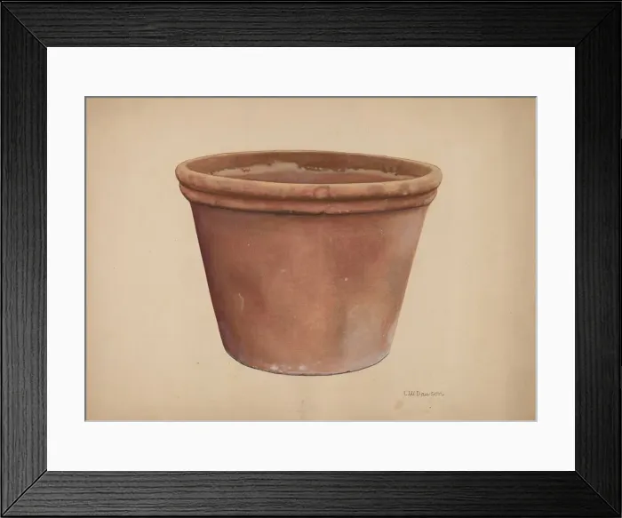 Framed Print : Flower Urn, 1935  /  1942. Creator: Clarence W Dawson