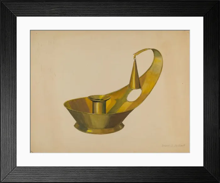 Framed Print : Candle Holder, 1935 / 1942. Creator: Davids De Vault Framed Print : Candle Holder, 1935 / 1942. Creator: Davids De Vault