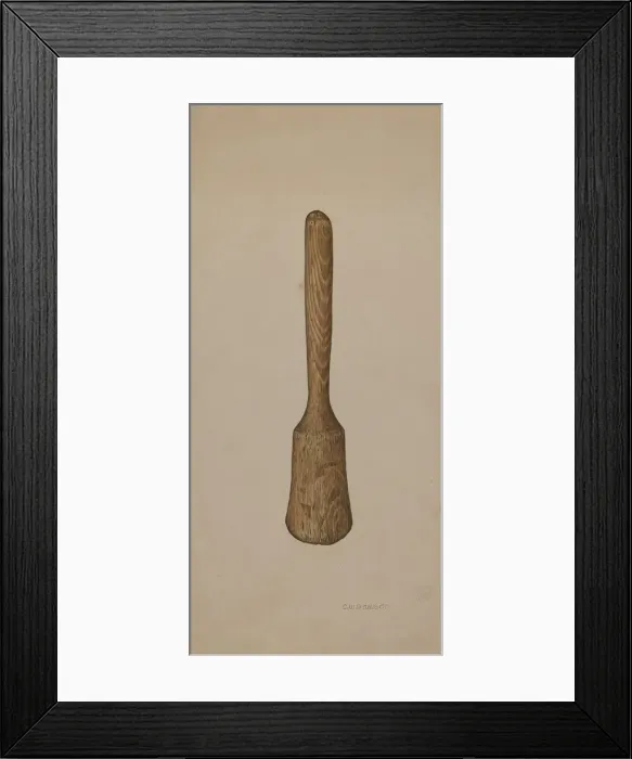 Framed Print : Potato Masher, c. 1940. Creator: Clarence W Dawson Framed Print : Potato Masher, c. 1940. Creator: Clarence W Dawson