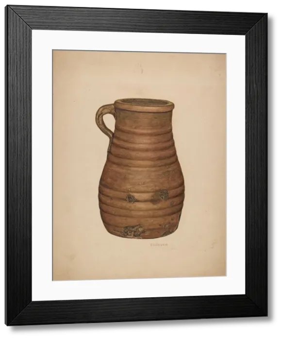 Framed Print : Jug, c. 1940. Creator: Clarence W Dawson Framed Print : Jug, c. 1940. Creator: Clarence W Dawson