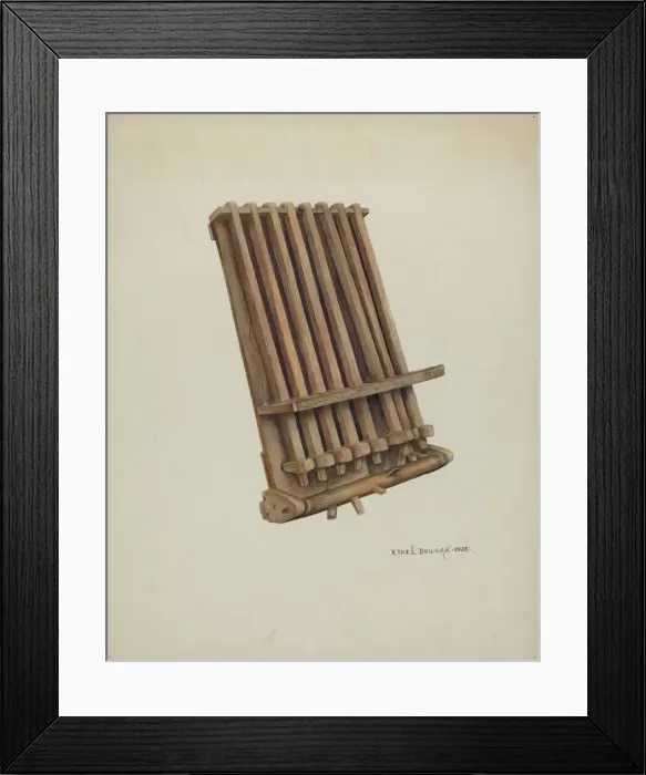 Framed Print : Dumbbell of Crotullum, 1938. Creator: Ethel Dougan Framed Print : Dumbbell of Crotullum, 1938. Creator: Ethel Dougan