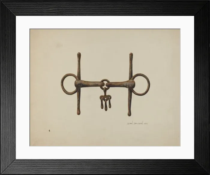Framed Print : Snaffle Bit, 1938. Creator: Ethel Dougan Framed Print : Snaffle Bit, 1938. Creator: Ethel Dougan