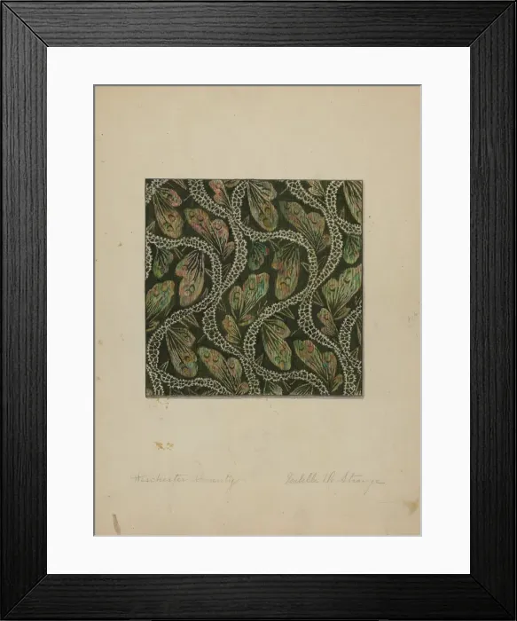 Framed Print : Material used in Costume, c. 1938. Creator: Isabelle De Strange Framed Print : Material used in Costume, c. 1938. Creator: Isabelle De Strange