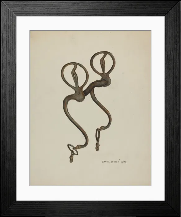 Framed Print : Iron Bit, 1938. Creator: Ethel Dougan Framed Print : Iron Bit, 1938. Creator: Ethel Dougan