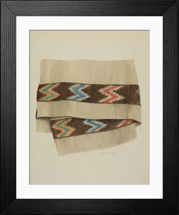 Framed Print : Blanket, 1935 / 1942. Creator: Ethel Dougan Framed Print : Blanket, 1935 / 1942. Creator: Ethel Dougan