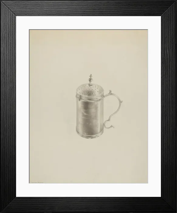 Framed Print : Silver Caster, c. 1938. Creator: Hester Duany Framed Print : Silver Caster, c. 1938. Creator: Hester Duany