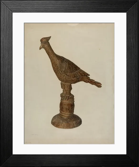 Framed Print : Pa. German Eaglet, c. 1941. Creator: Hester Duany Framed Print : Pa. German Eaglet, c. 1941. Creator: Hester Duany