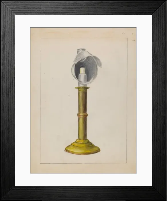 Framed Print : Candlestick, 1935 / 1942. Creator: Hester Duany Framed Print : Candlestick, 1935 / 1942. Creator: Hester Duany