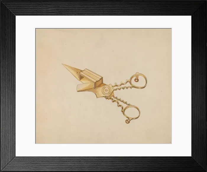 Framed Print : Snuffer, c. 1936. Creator: Hester Duany Framed Print : Snuffer, c. 1936. Creator: Hester Duany