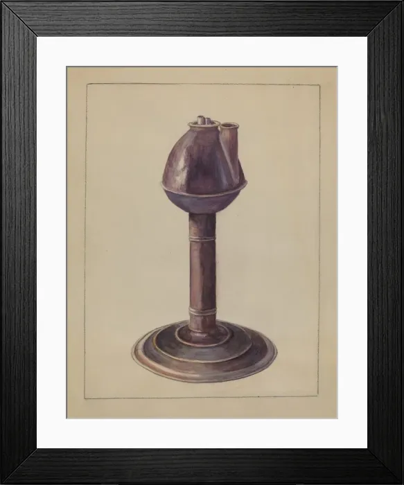 Framed Print : Lamp, c. 1936. Creator: Hester Duany Framed Print : Lamp, c. 1936. Creator: Hester Duany