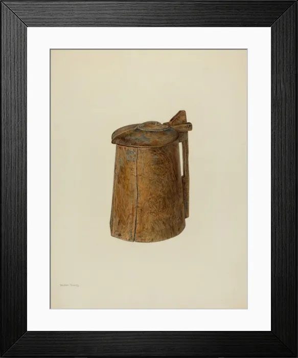 Framed Print : Tankard, c. 1940. Creator: Hester Duany Framed Print : Tankard, c. 1940. Creator: Hester Duany