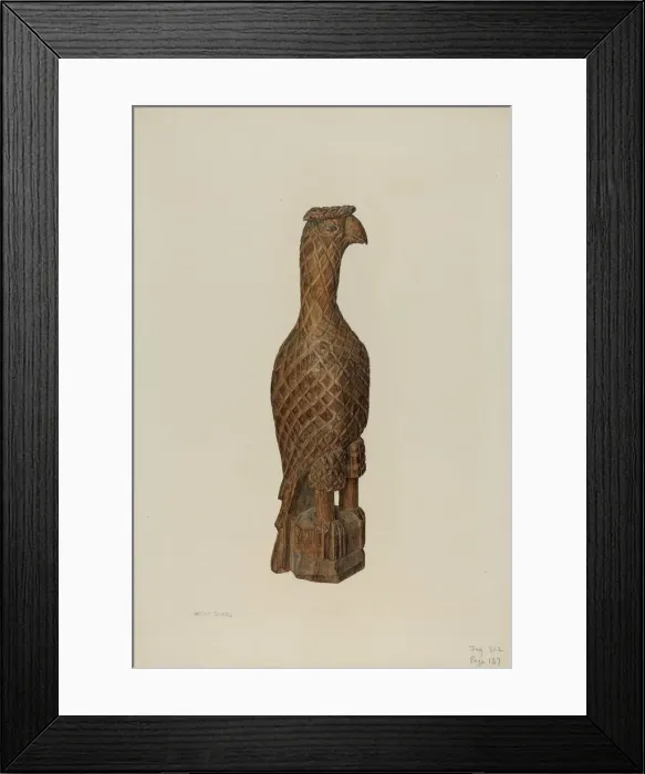 Framed Print : Eagle, c. 1941. Creator: Hester Duany Framed Print : Eagle, c. 1941. Creator: Hester Duany