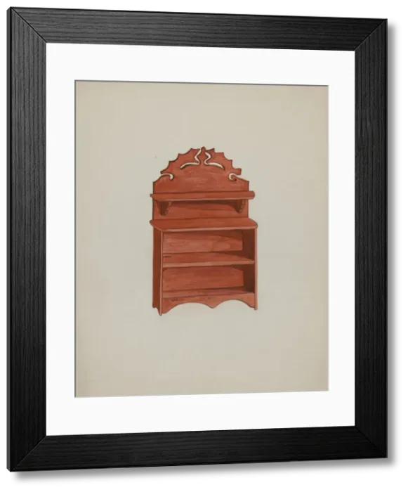Framed Print : Doll Furniture - Sideboard, c. 1937. Creator: Ellen Duncan Framed Print : Doll Furniture - Sideboard, c. 1937. Creator: Ellen Duncan