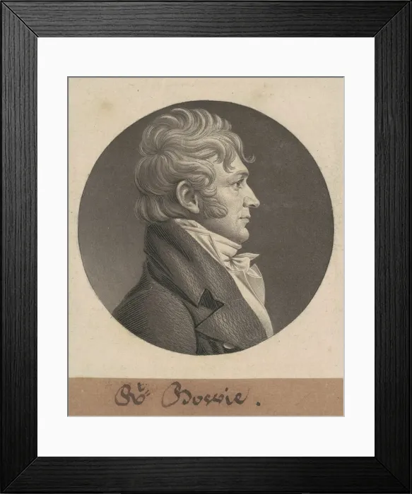 Framed Print : Robert Bowie, 1804. Creator: Charles Balthazar Julien Fevret de Saint-Memin Framed Print : Robert Bowie, 1804. Creator: Charles Balthazar Julien Fevret de Saint-Memin