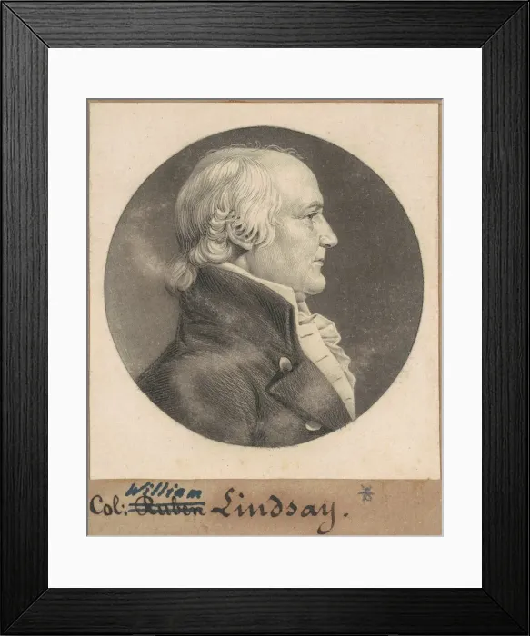 Framed Print : Reuben Lindsay, 1808. Creator: Charles Balthazar Julien Fevret de Saint-Memin Framed Print : Reuben Lindsay, 1808. Creator: Charles Balthazar Julien Fevret de Saint-Memin