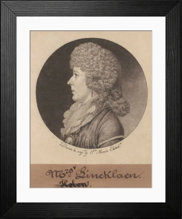 Framed Print : Helen Ledyard Lincklaen, 1798. Creator: Charles Balthazar Julien Fé Framed Print : Helen Ledyard Lincklaen, 1798. Creator: Charles Balthazar Julien Fé