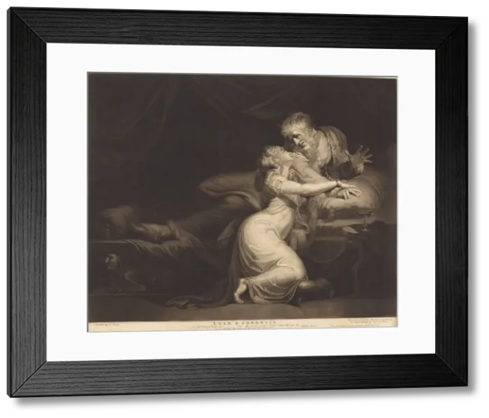 Framed Print : Lear and Cordelia, 1784. Creator: John Raphael Smith Framed Print : Lear and Cordelia, 1784. Creator: John Raphael Smith