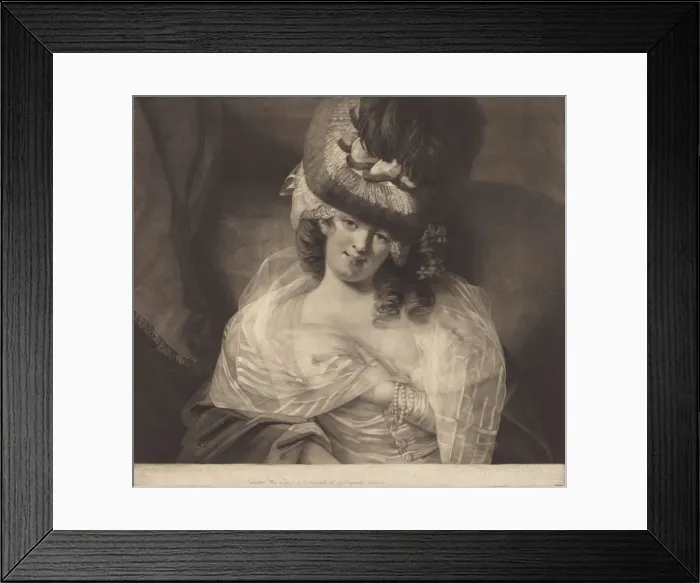 Framed Print : Love in Her Eyes Sits Playing, 1778. Creator: John Raphael Smith Framed Print : Love in Her Eyes Sits Playing, 1778. Creator: John Raphael Smith