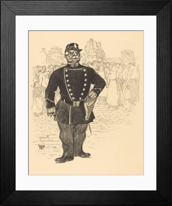 Framed Print : Peace in the Streets, late 19th-early 20th century. Creator: Theophile Alexandre Steinlen Framed Print : Peace in the Streets, late 19th-early 20th century. Creator: Theophile Alexandre Steinlen