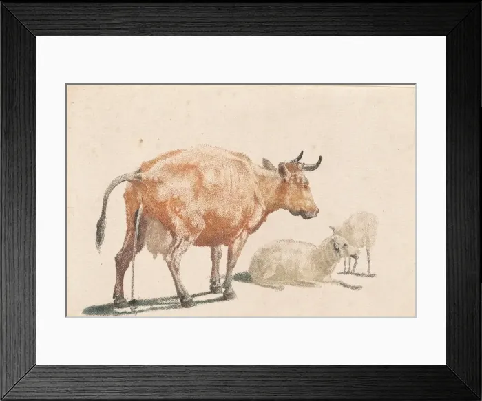 Framed Print : The Pissing Cow, 1690s. Creator: Johann Teyler Framed Print : The Pissing Cow, 1690s. Creator: Johann Teyler