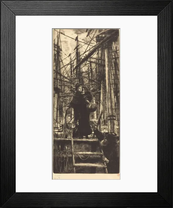 Framed Print : Emigrants, 1880. Creator: James Tissot Framed Print : Emigrants, 1880. Creator: James Tissot