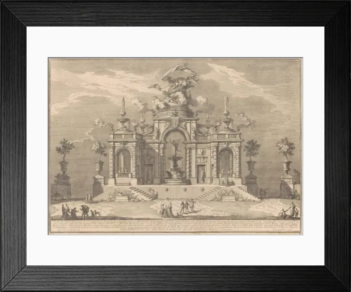 Framed Print : The Prima Macchina for the Chinea of 1754: The Palace of Venus in Cyprus, 1754 Framed Print : The Prima Macchina for the Chinea of 1754: The Palace of Venus in Cyprus, 1754