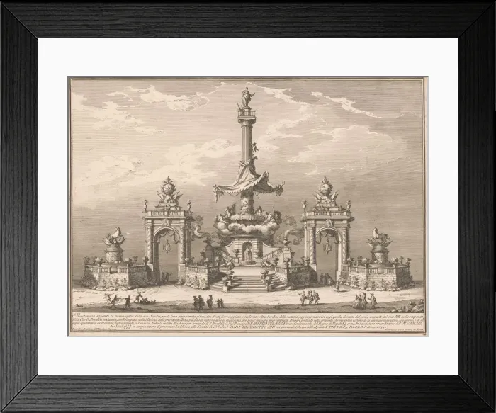Framed Print : The Seconda Macchina for the Chinea of 1752: The Banquet of the Gods in Villa Carl Amalia Framed Print : The Seconda Macchina for the Chinea of 1752: The Banquet of the Gods in Villa Carl Amalia