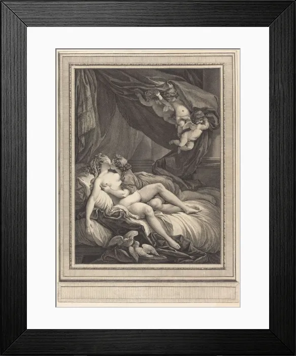 Framed Print : Venus et Adonis. Creator: Geraud Vidal Framed Print : Venus et Adonis. Creator: Geraud Vidal
