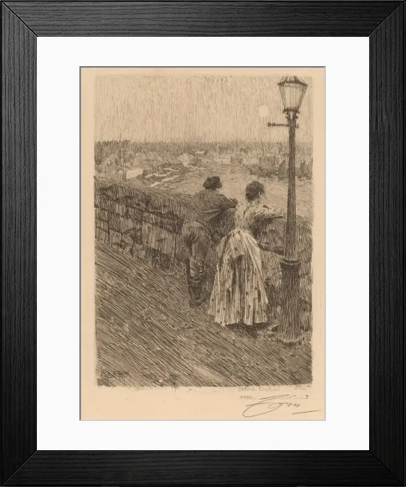 Framed Print : Fisherman at Saint Ives, 1891. Creator: Anders Leonard Zorn Framed Print : Fisherman at Saint Ives, 1891. Creator: Anders Leonard Zorn