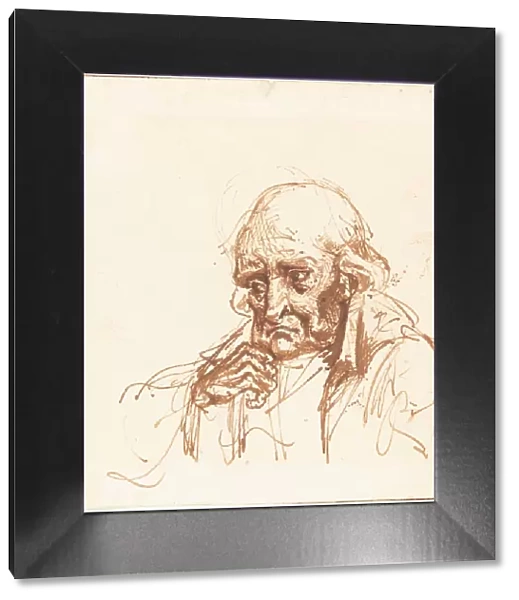 Head of an Old Man, 19th century. Creator: Unknown