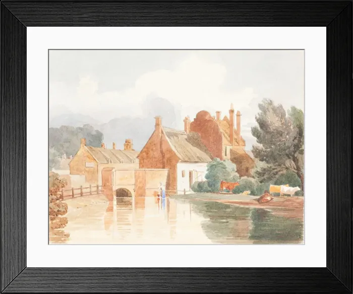 Framed Print : On the Bure, near Aylsham, Norfolk. Creator: James Bulwer Framed Print : On the Bure, near Aylsham, Norfolk. Creator: James Bulwer