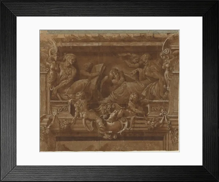 Framed Print : Prophet and Sybil. Creator: Unknown Framed Print : Prophet and Sybil. Creator: Unknown