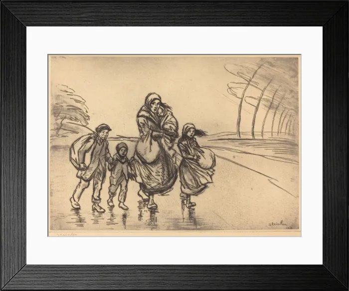 Framed Print : In the Rain: Mother and Children (Sous la pluie: La mere et les enfants), 1915 Framed Print : In the Rain: Mother and Children (Sous la pluie: La mere et les enfants), 1915