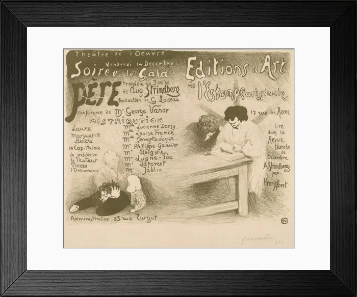 Framed Print : Pere: tragedie in 3 actes de Aug. Strindberg, 1894 Framed Print : Pere: tragedie in 3 actes de Aug. Strindberg, 1894