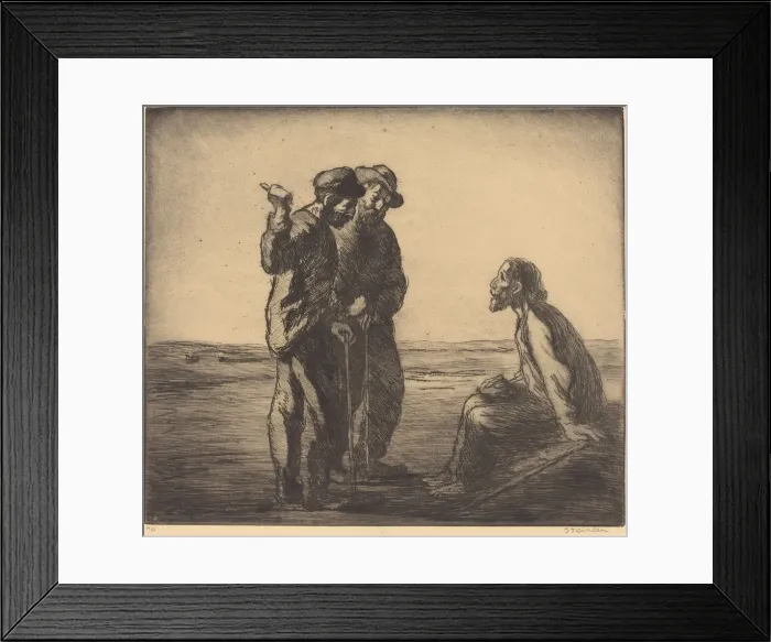 Framed Print : Three Companions (Les trois compagnons), 1912. Creator: Theophile Alexandre Steinlen Framed Print : Three Companions (Les trois compagnons), 1912. Creator: Theophile Alexandre Steinlen