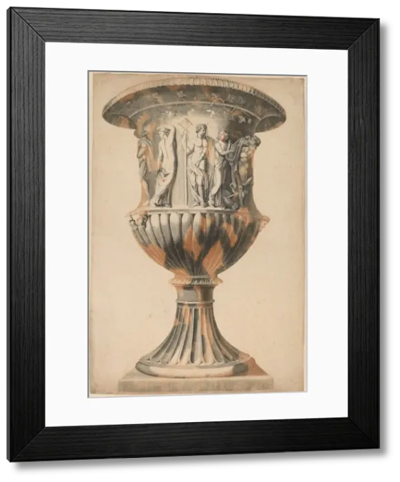 Framed Print : Grand Vase. Creator: Workshop of Johann Teyler Framed Print : Grand Vase. Creator: Workshop of Johann Teyler