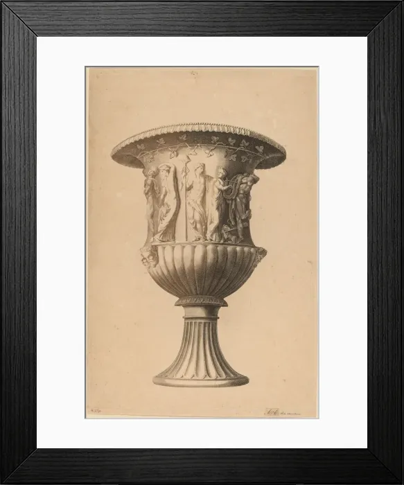 Framed Print : Grand Vase. Creator: Workshop of Johann Teyler Framed Print : Grand Vase. Creator: Workshop of Johann Teyler