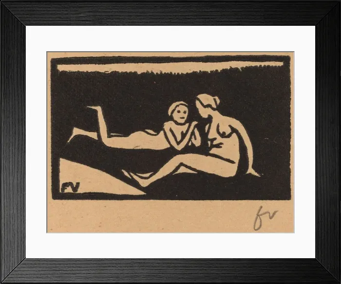 Framed Print : Bathers on the Grass (Baigneuses etendues sur l herbe), 1893 Framed Print : Bathers on the Grass (Baigneuses etendues sur l herbe), 1893