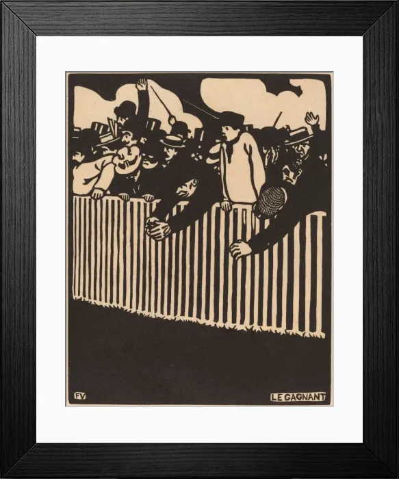 Framed Print : Le Gagnant (The Winner), 1898. Creators: Felix Vallotton, Ambroise Vollard Framed Print : Le Gagnant (The Winner), 1898. Creators: Felix Vallotton, Ambroise Vollard