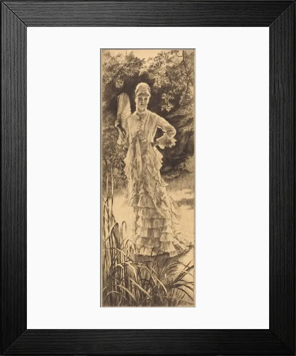 Framed Print : Spring (Printemps), 1878. Creator: James Tissot Framed Print : Spring (Printemps), 1878. Creator: James Tissot