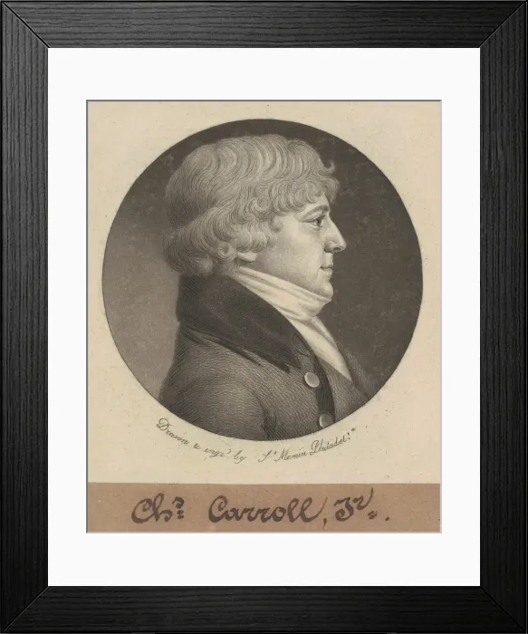 Framed Print : Charles Carroll, Jr. 1800. Creator: Charles Balthazar Julien Fevret de Saint-Mé Framed Print : Charles Carroll, Jr. 1800. Creator: Charles Balthazar Julien Fevret de Saint-Mé