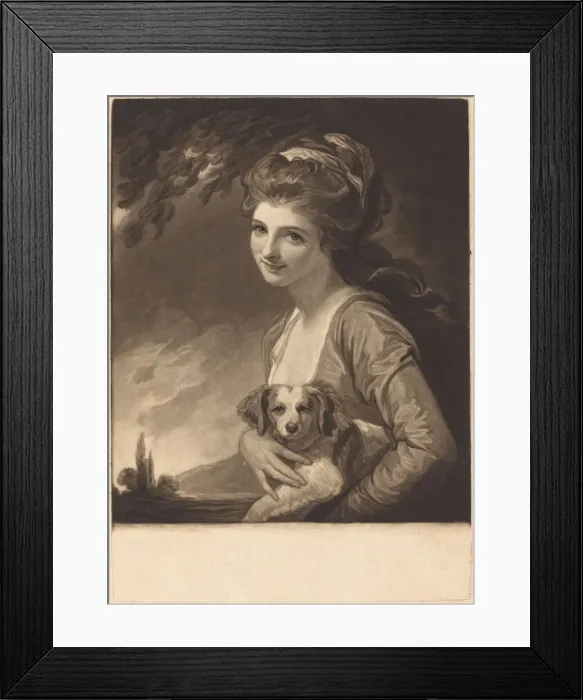 Framed Print : Lady Hamilton as Nature, published 1784. Creator: John Raphael Smith Framed Print : Lady Hamilton as Nature, published 1784. Creator: John Raphael Smith