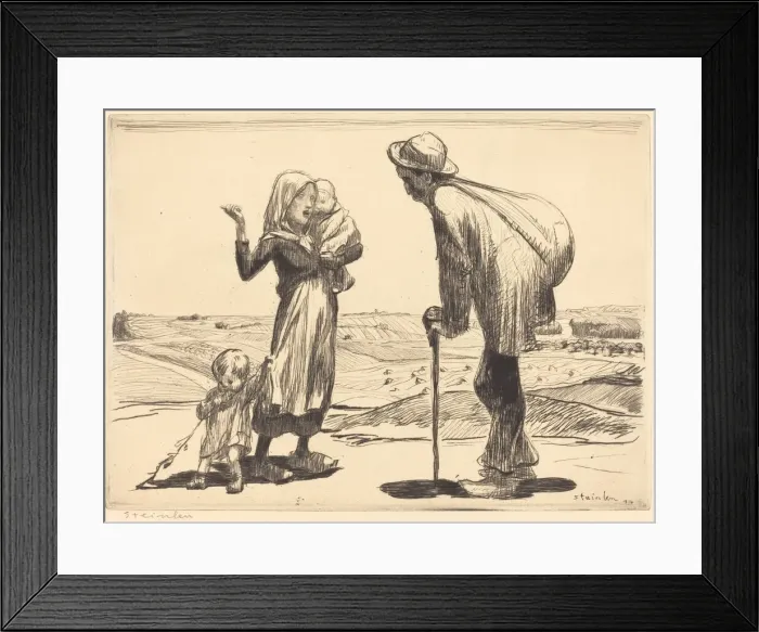 Framed Print : The Distant City (La ville lointaine), 1914. Creator: Theophile Alexandre Steinlen Framed Print : The Distant City (La ville lointaine), 1914. Creator: Theophile Alexandre Steinlen